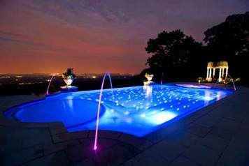 Beautiful swimming pool lights repaired by our company